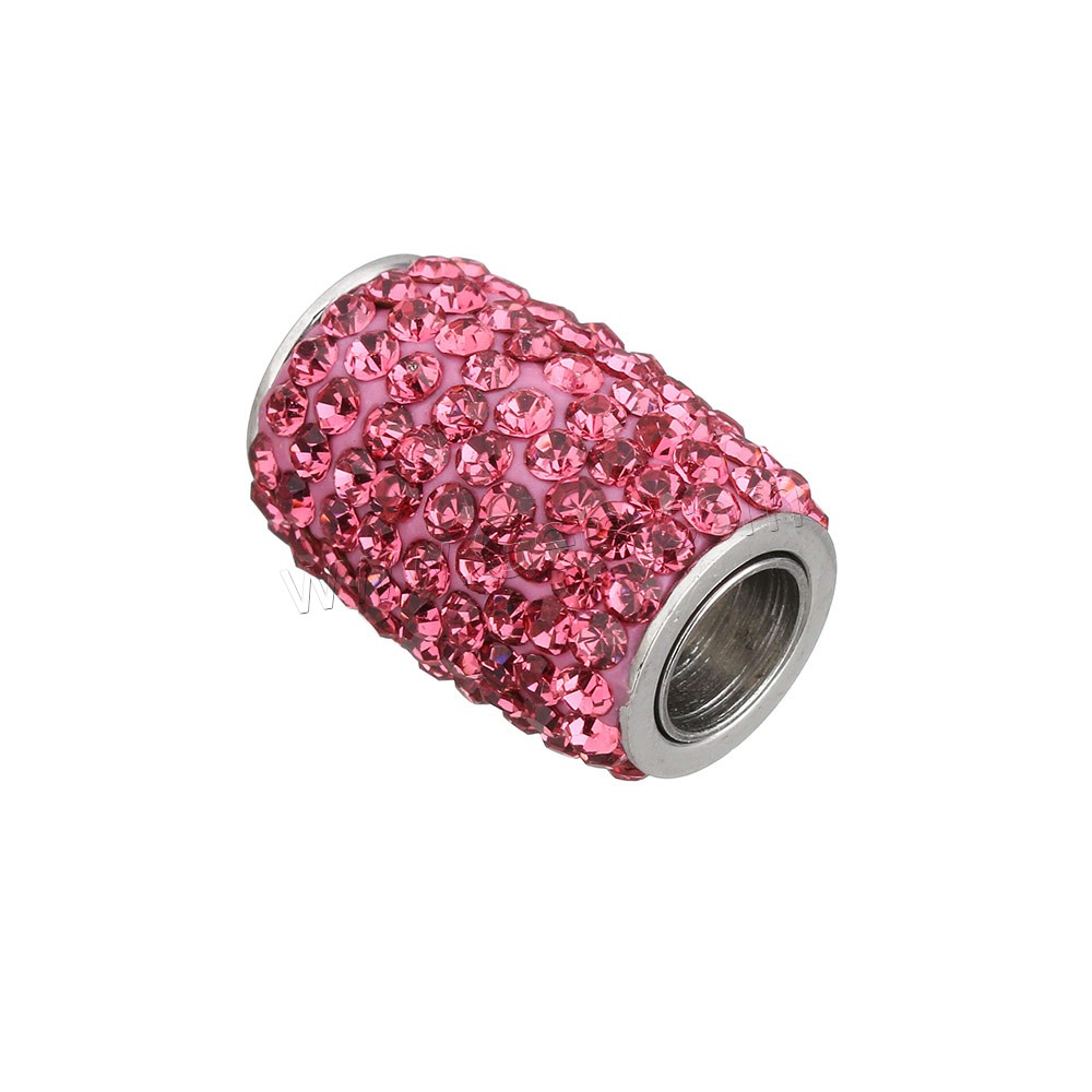 Runder Edelstahl Magnetverschluss, mit Ton, Zylinder, Handpoliert & verschiedene Größen vorhanden, keine, Bohrung:ca. 6mm, verkauft von PC