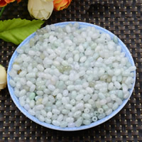 Jadeit Perlen, oval, natürlich, 4x6mm, Bohrung:ca. 0.7mm, verkauft von PC