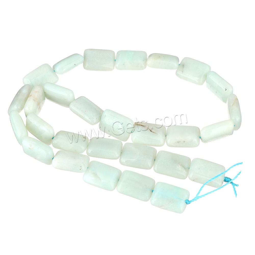 Amazonite Beads, Rectangle, natural, different size for choice, Hole:Approx 1-1.5mm, Length:Approx 16 Inch, Sold By Strand