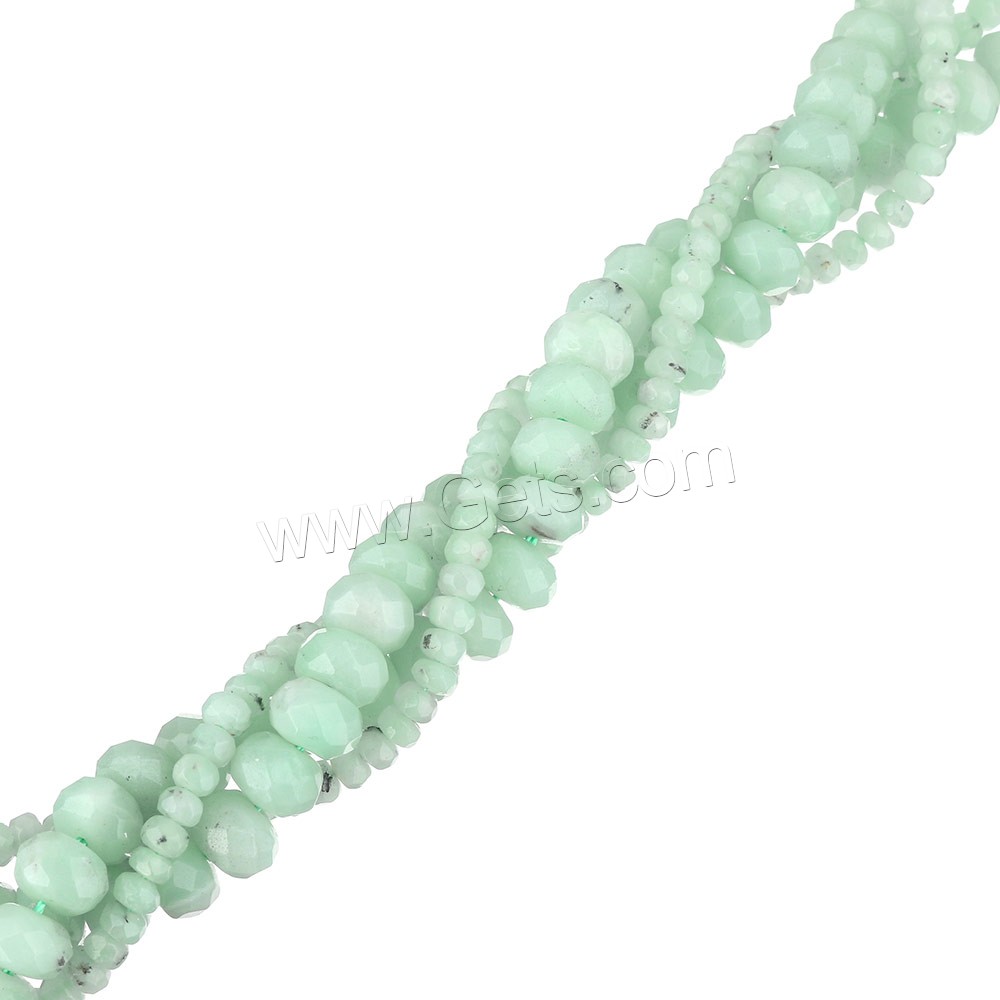 Amazonite Beads, Rondelle, natural, different size for choice & faceted, Grade A, Hole:Approx 0.5-1mm, Length:Approx 16 Inch, Sold By Strand