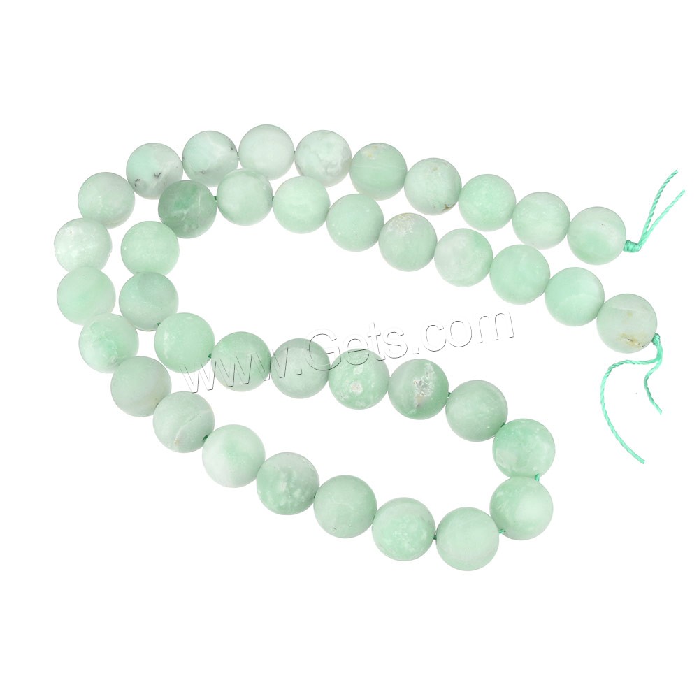 Amazonite Beads, Round, natural, different size for choice & frosted, Grade A, Hole:Approx 0.5-1.5mm, Length:Approx 15.5 Inch, Sold By Strand