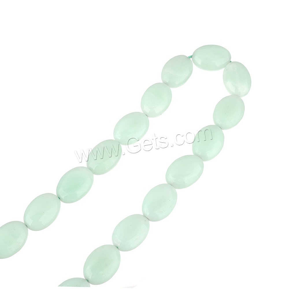 Perles amazonite, ovale, naturel, normes différentes pour le choix, grade A, Trou:Environ 1-1.5mm, Longueur:Environ 15.5 pouce, Vendu par brin