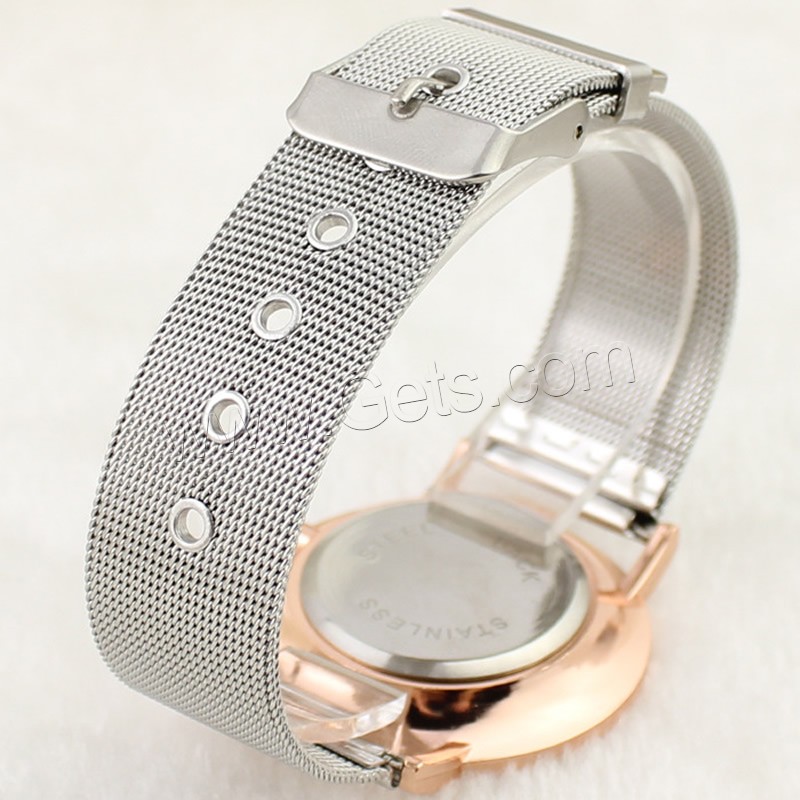 Unisex Wrist Watch, Zinc Alloy, with Glass, plated, different styles for choice, more colors for choice, Sold By PC