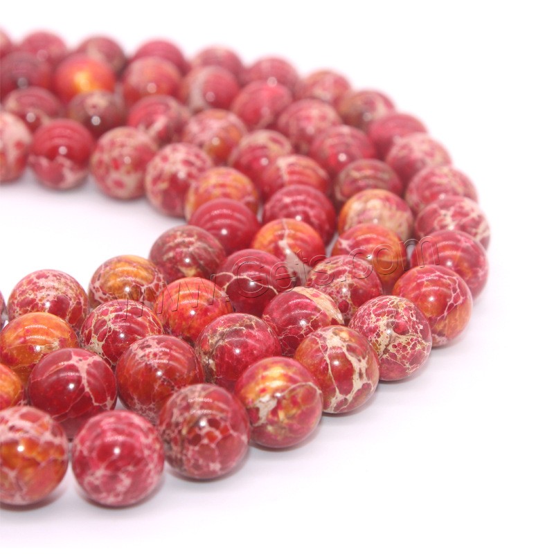 Impression Jasper Bead, Round, different size for choice, Hole:Approx 1mm, Length:Approx 15 Inch, Sold By Strand