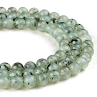 Prehnite Beads, Natural Prehnite, Round, natural Approx 1mm Approx 15 Inch 