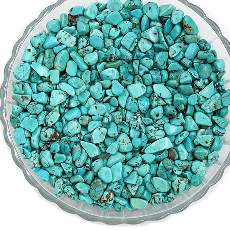 Synthetic Turquoise Beads, Nuggets, different size for choice & no hole, 50G/Bag, Sold By Bag
