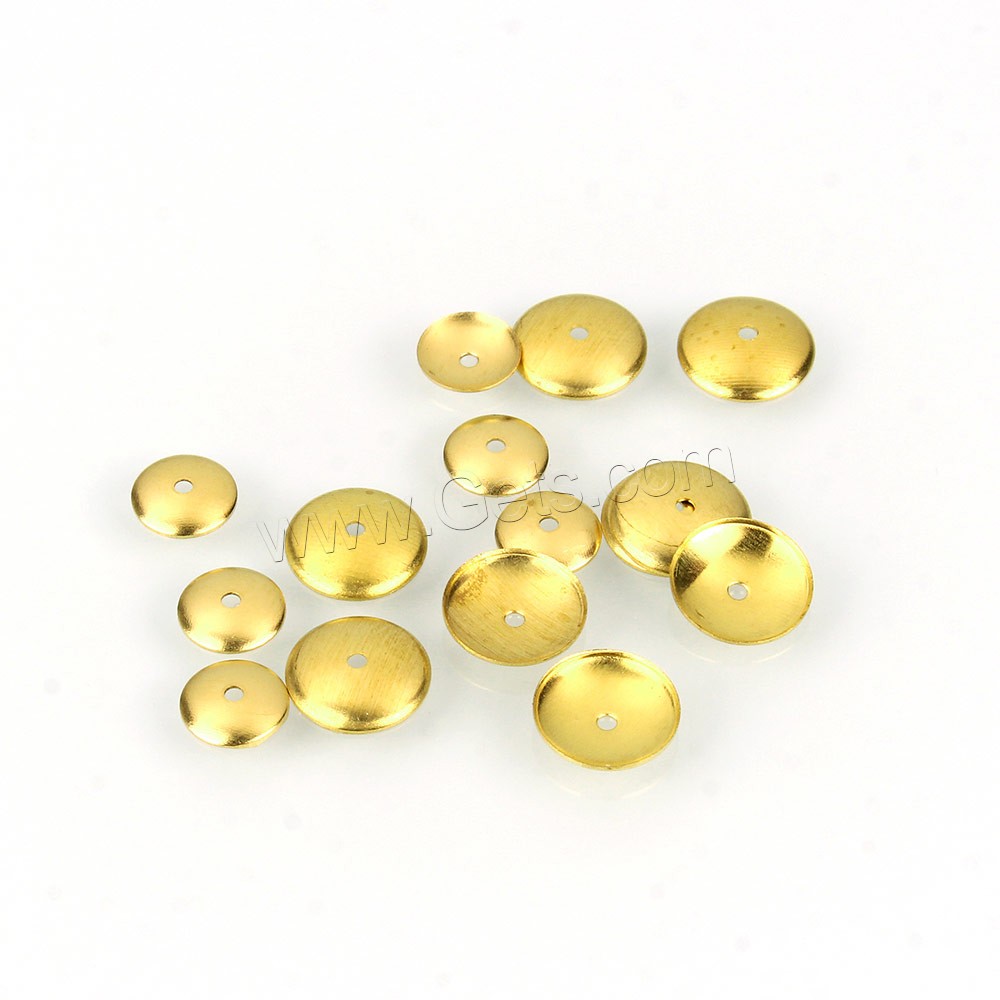 Entretoise de perles en laiton, dôme, Placage, normes différentes pour le choix, plus de couleurs à choisir, Trou:Environ 0.8mm, 1000PC/sac, Vendu par sac