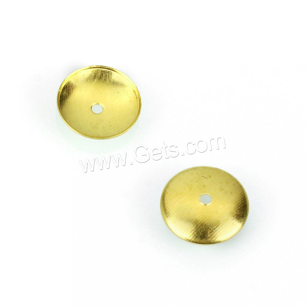 Brass Spacer Beads, Dome, plated, different size for choice, more colors for choice, Hole:Approx 0.8mm, 1000PCs/Bag, Sold By Bag