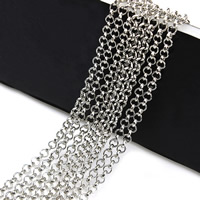 Stainless Steel Rolo Chain, 304 Stainless Steel original color 