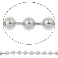 Stainless Steel Ball Chain, plated 2.5mm 