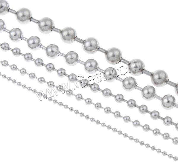 Stainless Steel Ball Chain, plated, more colors for choice, 2.5mm, Sold By m