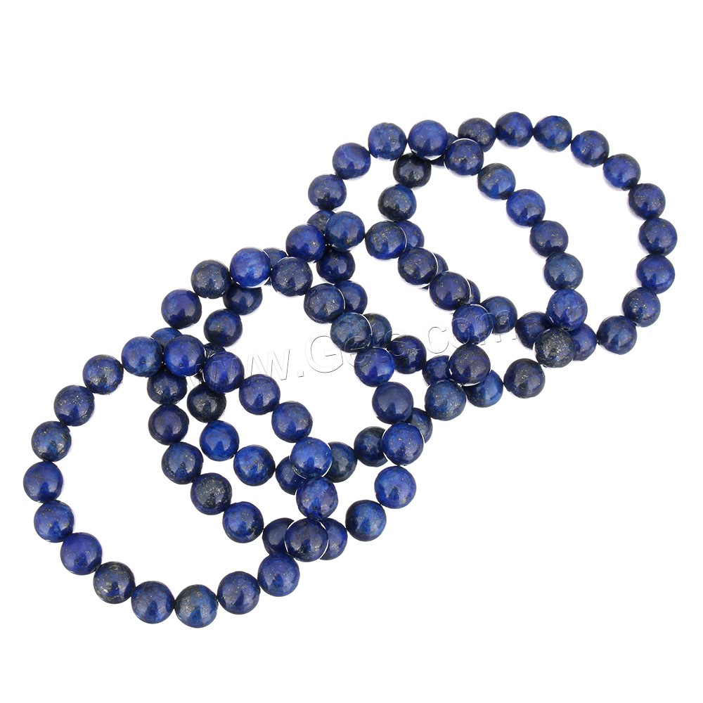 Lapis Lazuli Natural Pulsera, lapislázuli natural, diverso tamaño para la opción, longitud:aproximado 6.5 Inch, Vendido por Sarta