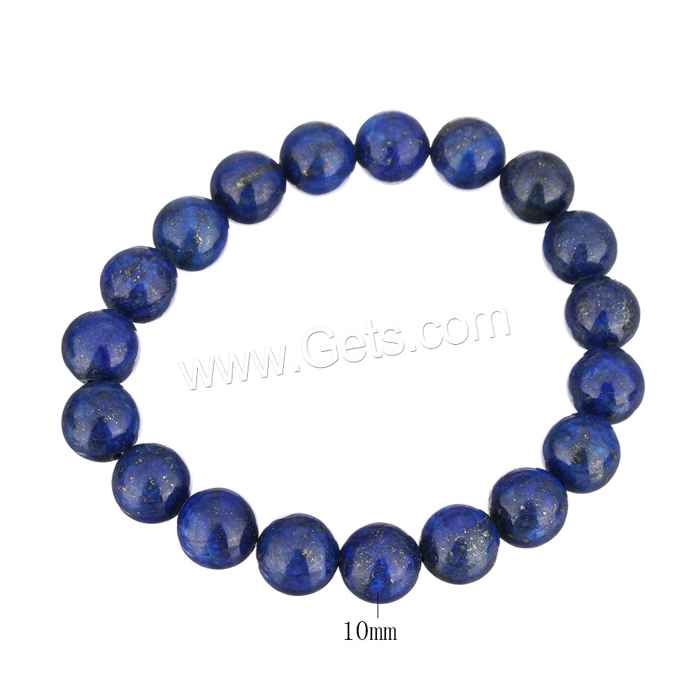 Natural Lapis Lazuli Bracelet, different size for choice, Length:Approx 6.5 Inch, Sold By Strand