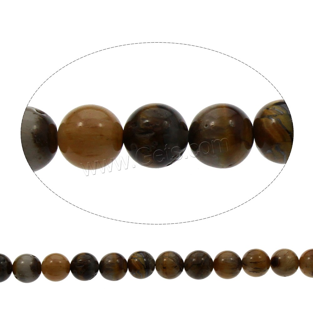 Tiger Eye Beads, Round, natural, different size for choice, Hole:Approx 1mm, Length:Approx 15 Inch, Sold By Strand