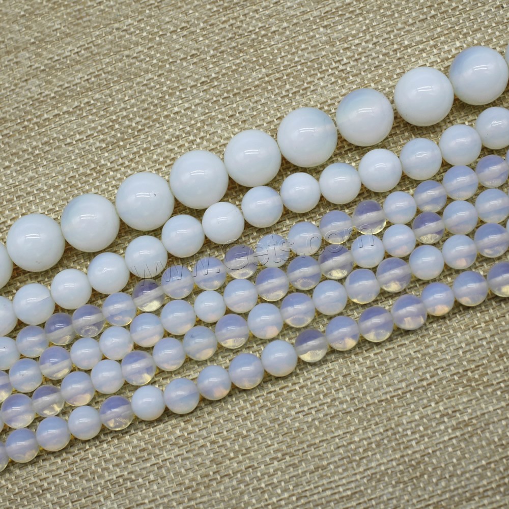 Sea Opal Jewelry Beads, Round, synthetic, different size for choice, Length:Approx 15 Inch, Sold By Strand