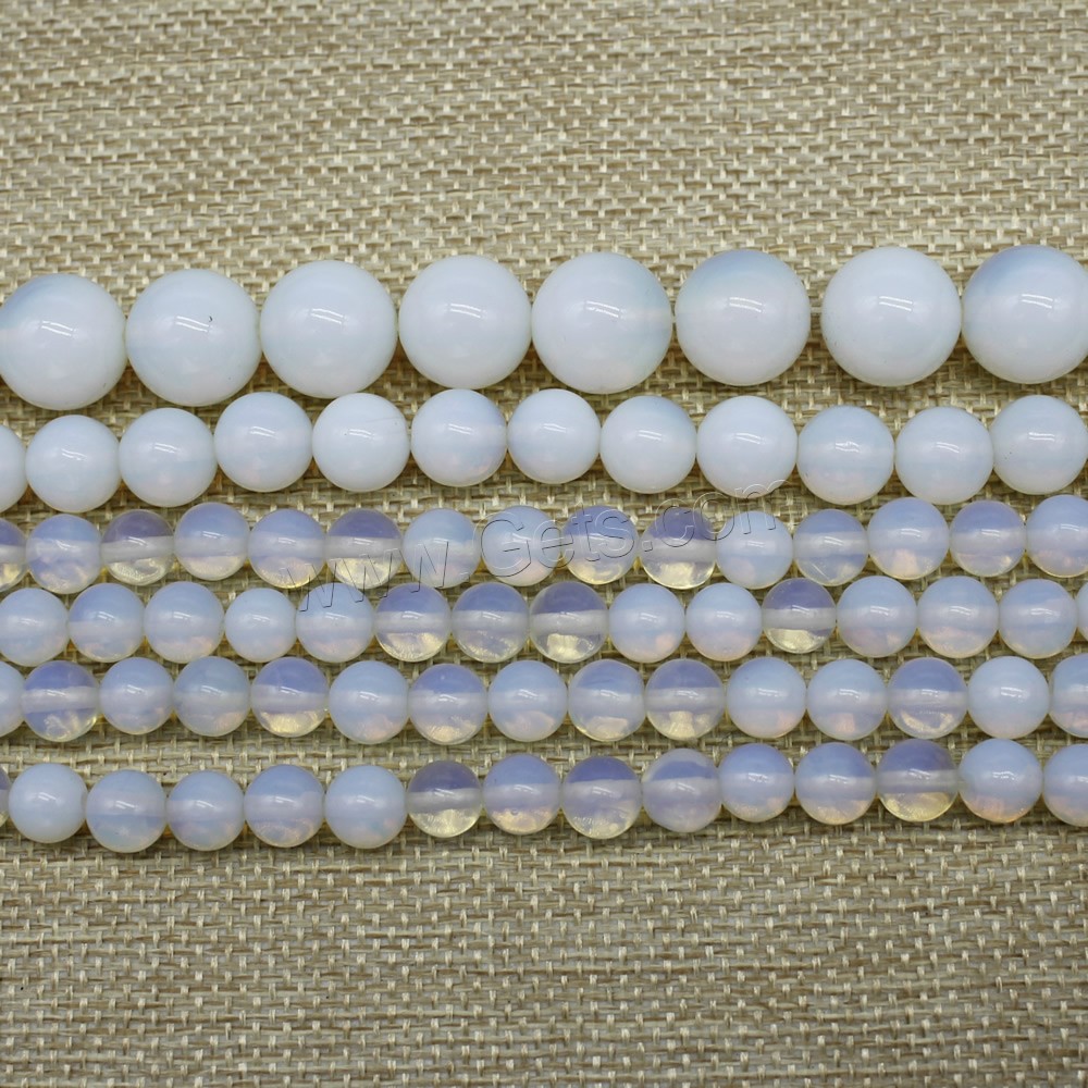 Sea Opal Jewelry Beads, Round, synthetic, different size for choice, Length:Approx 15 Inch, Sold By Strand