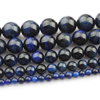 Tiger Eye Beads, Round, natural blue Approx 15 Inch 