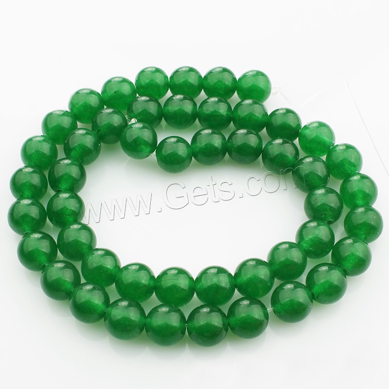 Jade Malaysia Bead, Round, natural, different size for choice, Length:Approx 15 Inch, Sold By Strand