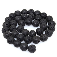 Lava Beads, Round Approx 1mm Approx 15 Inch [