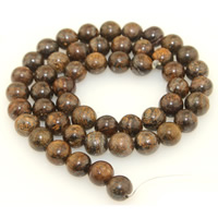 Bronzite Stone Beads, Round, natural Approx 1mm Approx 15 Inch 