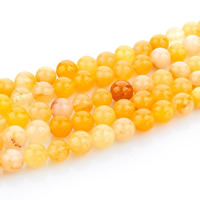 Perles Aventurine jaune , Rond, naturel, normes différentes pour le choix Environ 1mm Environ 15 pouce, Vendu par brin