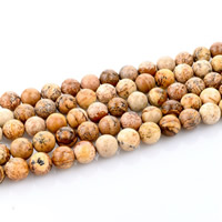 Picture Jasper Beads, Round, natural Approx 1mm Approx 15 Inch 