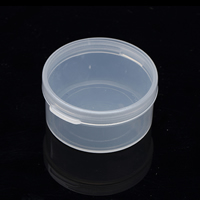 Polypropylene(PP) Beads Container, Flat Round Inner Approx 