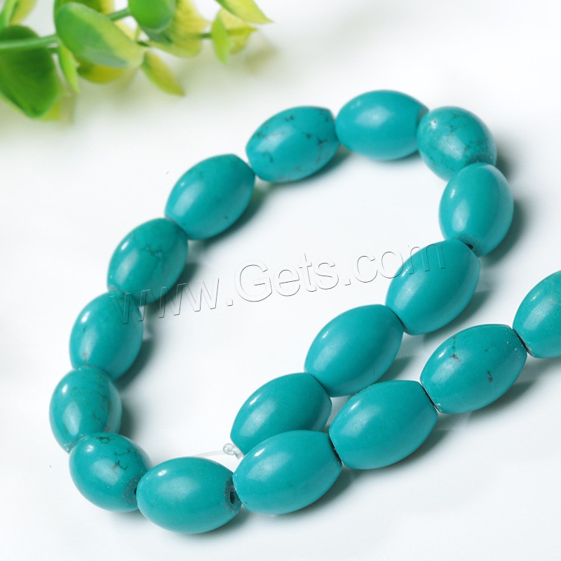 Synthetic Turquoise Beads, Drum, Hole:Approx 1mm, Length:Approx 15 Inch, Sold By Strand