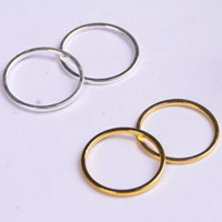 Messing Verknüpfung Ring, Kreisring, plattiert, keine, frei von Blei & Kadmium, 16x1x1mm, Bohrung:ca. 6-8mm, 30PCs/Tasche, verkauft von Tasche