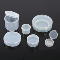 Polypropylene(PP) Beads Container, Flat Round 
