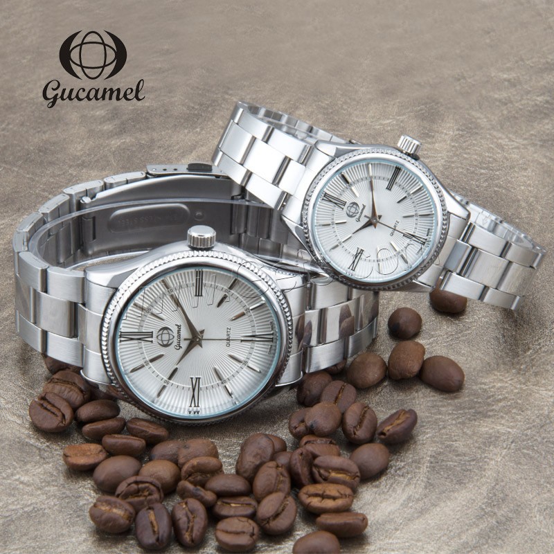 Gucamel® Unisex Jewelry Watch, Zinc Alloy, with Glass, platinum color plated, different styles for choice, more colors for choice, Sold By PC