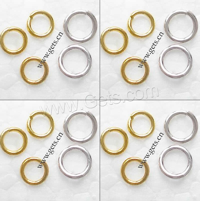 Brass Machine Cut Closed Jump Ring, Donut, plated, different size for choice, more colors for choice, nickel, lead & cadmium free, Sold By Bag