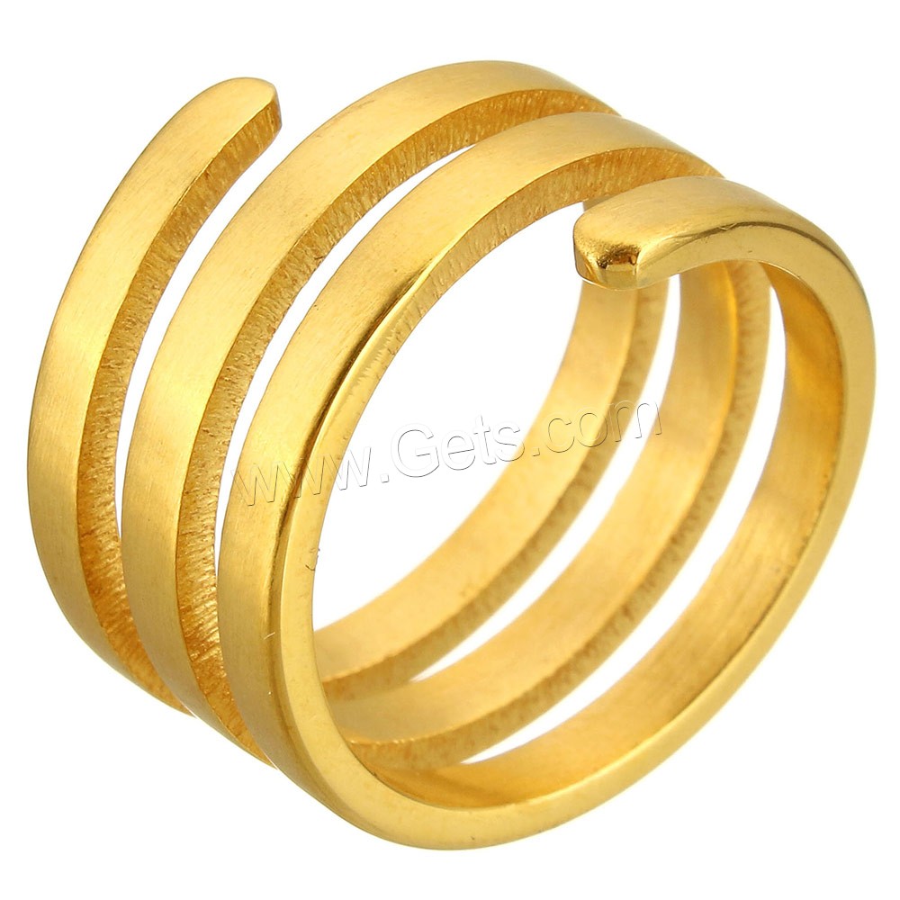 Stainless Steel Finger Ring, plated, different size for choice, more colors for choice, 15mm, Sold By PC
