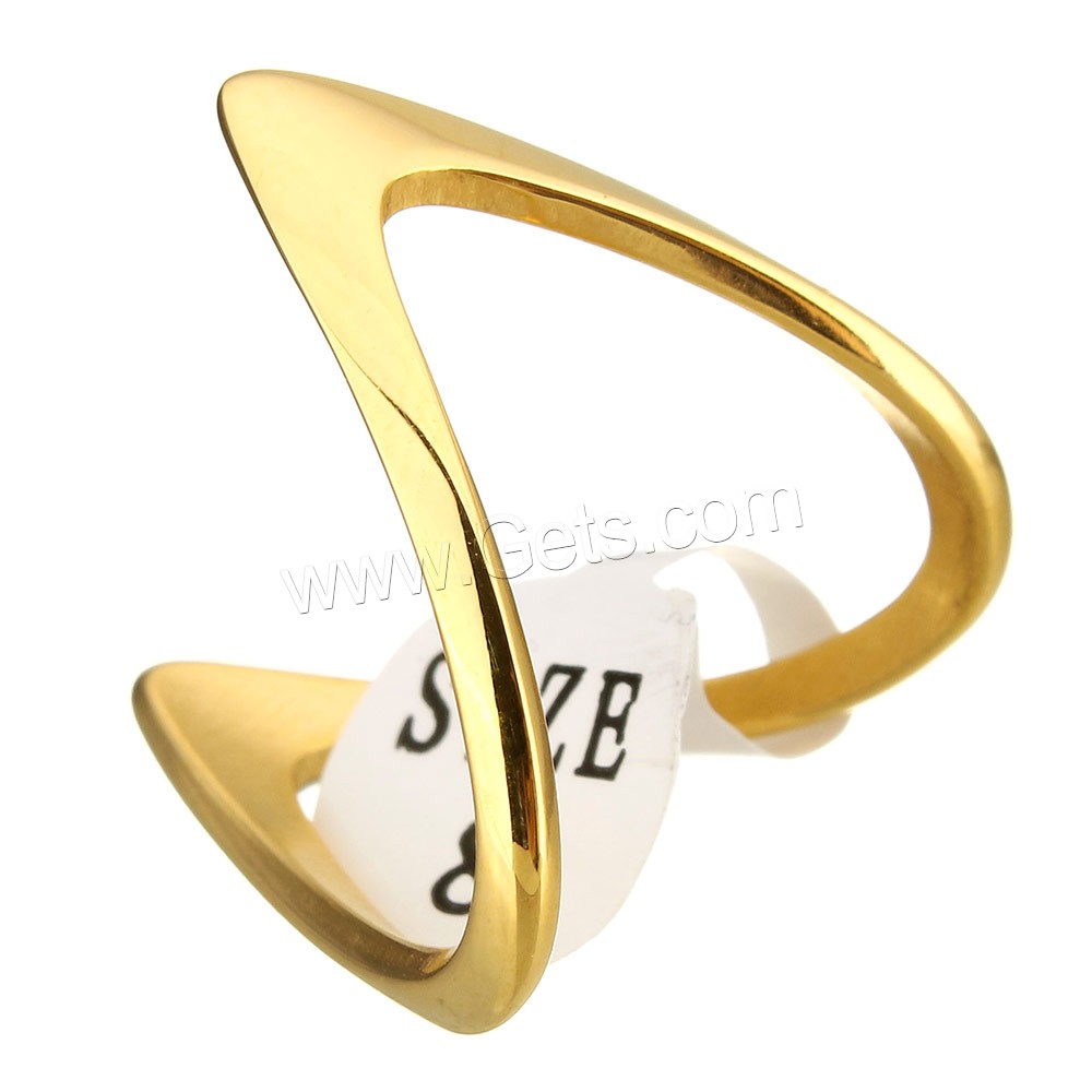 Stainless Steel Finger Ring, plated, different size for choice, more colors for choice, 22mm, Sold By PC
