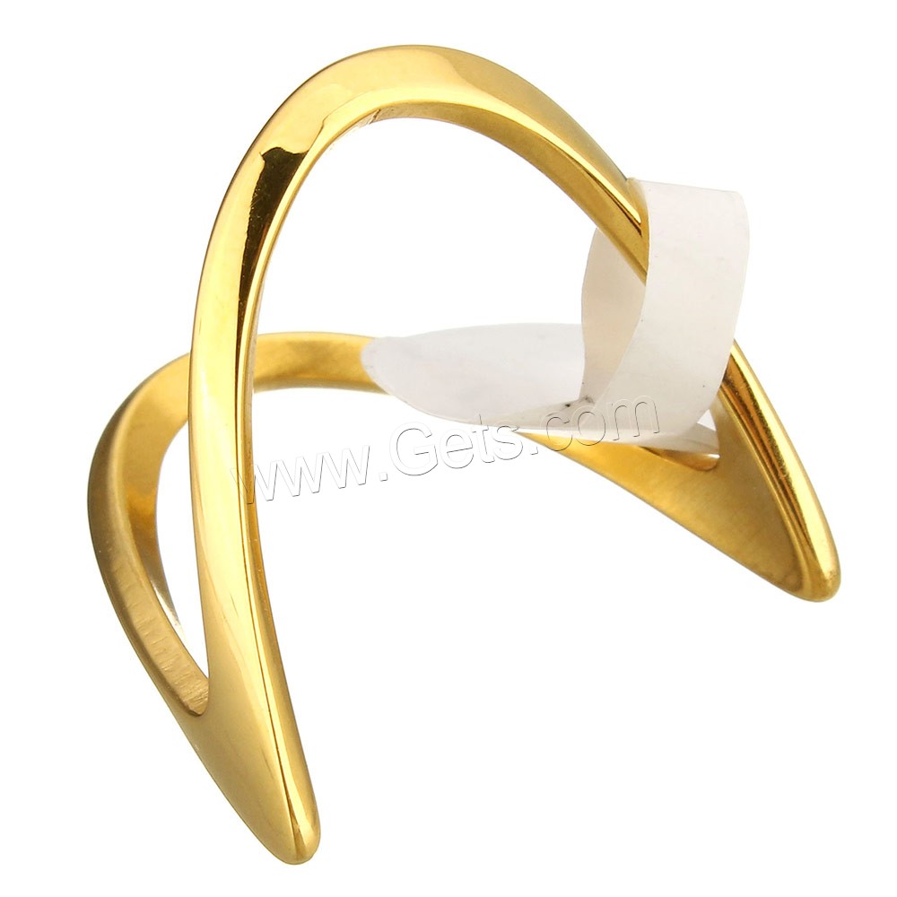 Stainless Steel Finger Ring, plated, different size for choice, more colors for choice, 22mm, Sold By PC