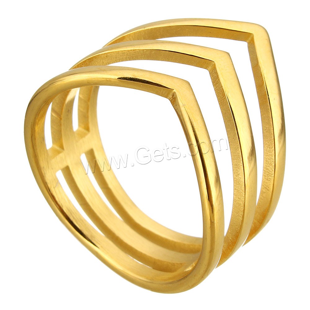 Stainless Steel Finger Ring, plated, different size for choice, more colors for choice, 14mm, Sold By PC