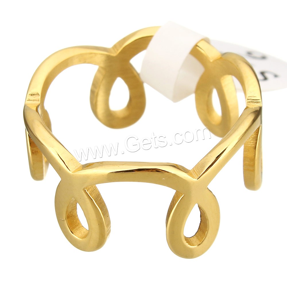 Stainless Steel Finger Ring, plated, different size for choice, more colors for choice, 10mm, Sold By PC