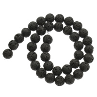 Lava Beads, Round Approx 1mm Approx 15 Inch 