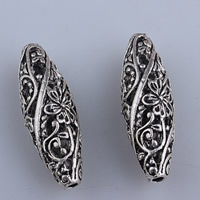 Zinc Alloy Hollow Beads, antique silver color plated, lead & cadmium free Approx 1mm 