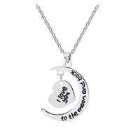 Enamel Zinc Alloy Necklace, with 1.96 lnch extender chain, platinum color plated, oval chain & with letter pattern & for woman Approx 17.7 Inch 