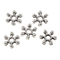 Zinc Alloy Spacer Bead, Flower, antique silver color plated, lead & cadmium free Approx 1.5mm 