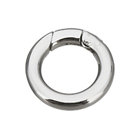 Stainless Steel Snap Clasp, Donut, original color 