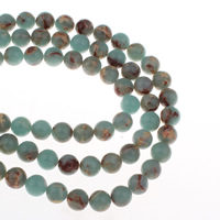 Aqua Terra Jasper Beads, Round Approx 1mm Approx 15 Inch 
