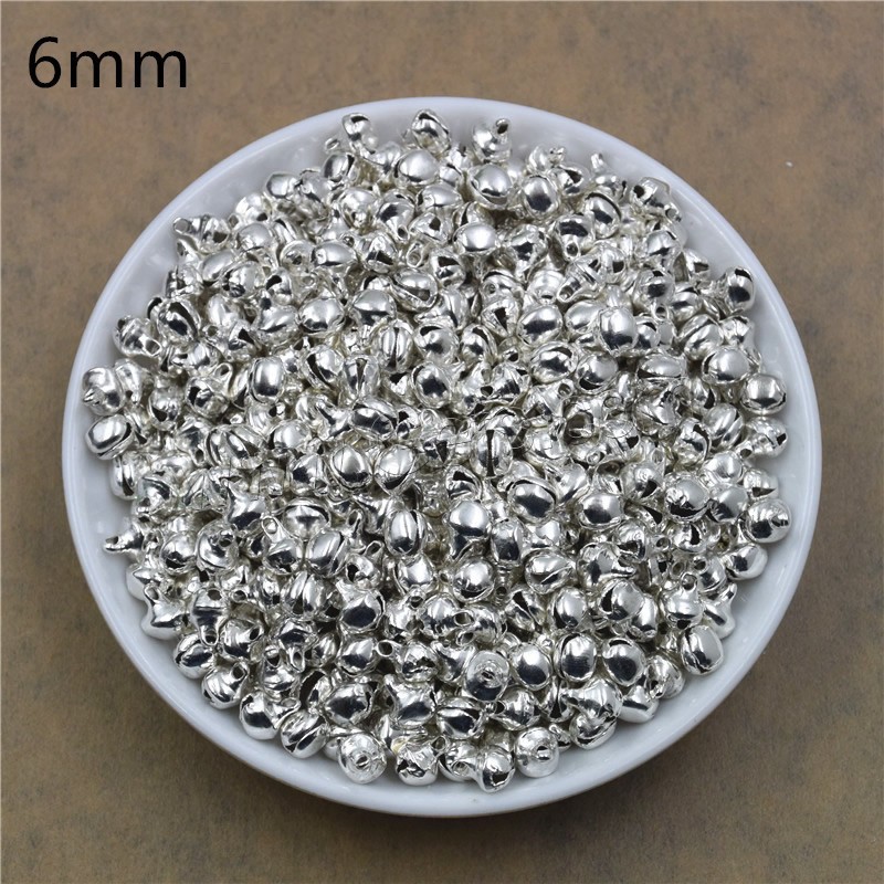 Zinc Alloy Jingle Bell for Christmas Decoration, plated, different size for choice, more colors for choice, lead & cadmium free, Hole:Approx 1.5mm, 100PCs/Bag, Sold By Bag