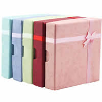 Cajas de Cartón para Pulseras , con Cinta de satén, mixto, 20x87mm, 24PCs/Bolsa, Vendido por Bolsa