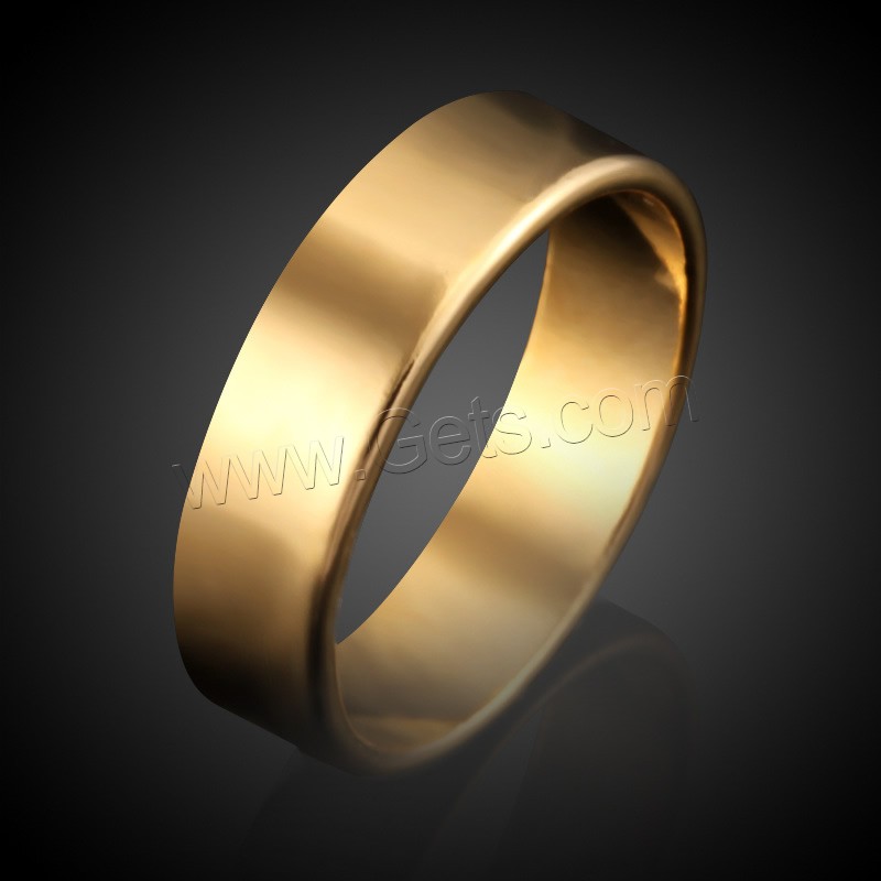 Unisex Finger Ring, Brass, Donut, 18K gold plated, different size for choice & with letter pattern, lead & cadmium free, 5mm, Sold By PC