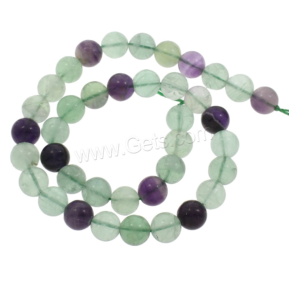 Green Fluorite Beads, Round, different size for choice, Hole:Approx 1mm, Length:Approx 15 Inch, Approx 38PCs/Strand, Sold By Strand