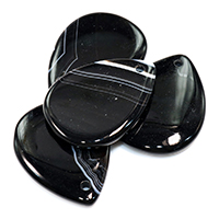 Подвески Агат кружева, кружевной агат, Каплевидная форма, природный, черный отверстие:Приблизительно 2mm, продается PC