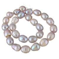 Perlas Arroz Freshwater, Perlas cultivadas de agua dulce, natural, Púrpura, 12-13mm, agujero:aproximado 0.8mm, longitud:aproximado 14.7 Inch, Vendido por Sarta