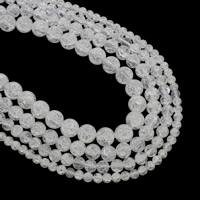 Natürliche Crackle Achat Perlen, Geknister Achat, rund, verschiedene Größen vorhanden, Bohrung:ca. 1mm, Länge:ca. 15.5 ZollInch, verkauft von Strang